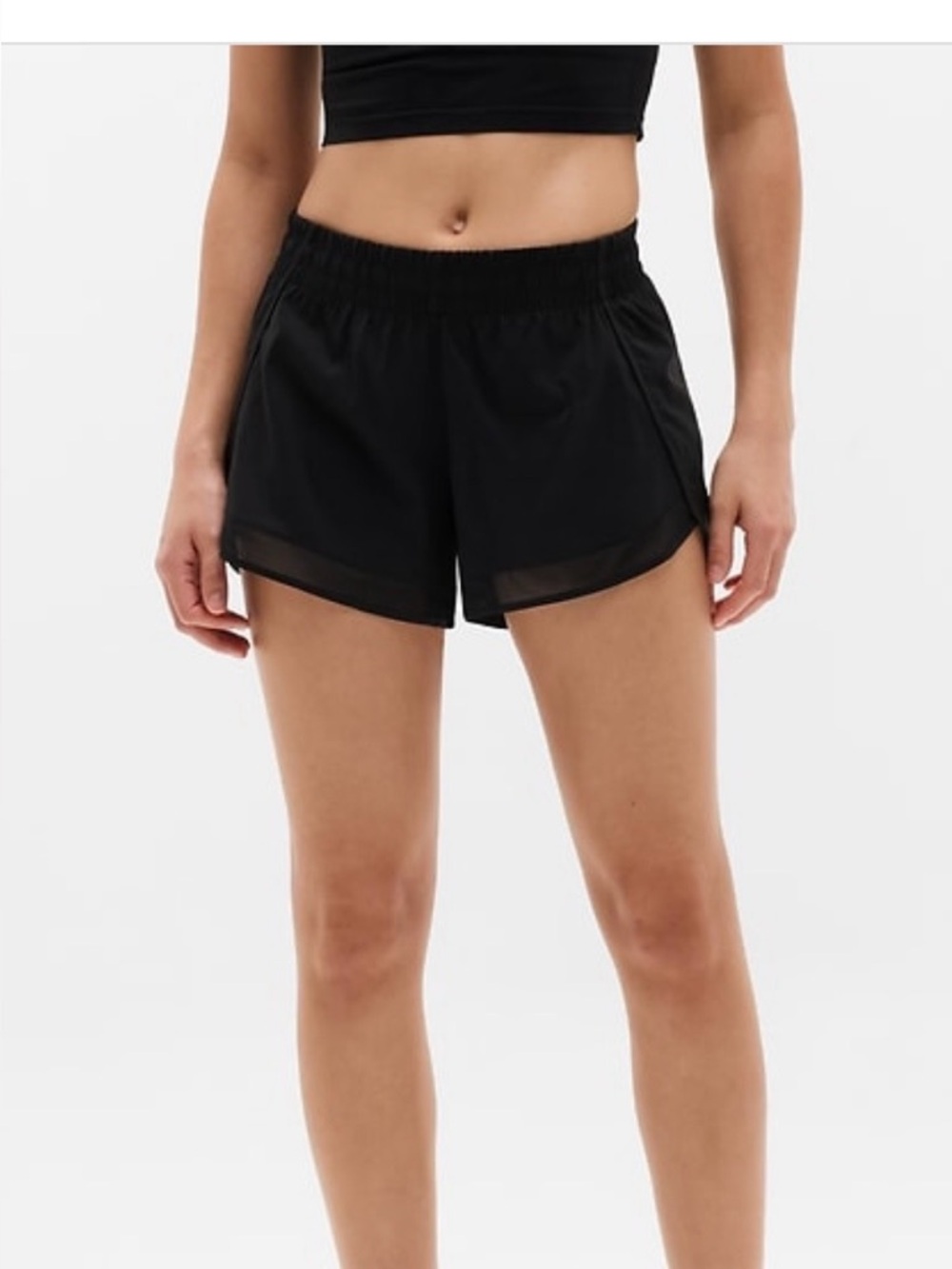 Athleta Run Shorts – Black – Lightweight